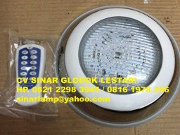 Lampu Kolam Renang RGB 12W Underwater Pool Light‎ + Remote Control
